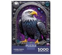 Jigsaw Puzzle for Adults 1000 Pieces Steampunk Majesty Eagle Jigsaw for Adults Relax Games Hand Speed Race Difficult And Challenge 52x38cm/1000pcs
