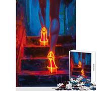 Jigsaw Puzzle for Adults 1000 Pieces Step by Step Educational Toy Secret Santa Gifts Fun Games Improving Love between Couples Size 38x26cm