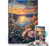 Jigsaw Puzzle for Adults 1000 Pieces Sunset Nature Landscape Präzisionsschnitt Verbessern Sie das Gedächtnis38x26cm