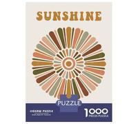 Jigsaw Puzzle for Adults 1000 Pieces Sunshine The Best Medicine Art Print Jigsaw Puzzle Brain Teaser Game For Family Fun Parent-child Interaction 38x26cm/1000pcs