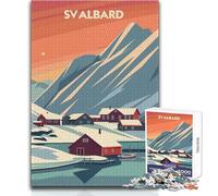 Jigsaw Puzzle for Adults 1000 Pieces Svalbard Arctic Serenity Peaceful And Satisfying Pastime Perfect Interlock Precision Cut Toy Size 38x26cm