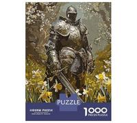 Jigsaw Puzzle for Adults 1000 Pieces Swordsman Armor Teenager Puzzles Fun Games Staycation Kill Time for Is Ideal As A Gift 38x26cm/1000pcs