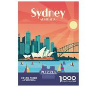 Jigsaw Puzzle for Adults 1000 Pieces, Sydney Australia Travel (2) Artwork, Mindfulness Activity, Christmas Puzzle Collection, Precision Cut Pieces, 52x38cm/1000pcs