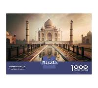 Jigsaw Puzzle for Adults 1000 Pieces Taj Mahal Reflections Jigsaw Puzzle Relaxing Games Wall Decoration Difficult And Challenge 70x50cm/1000pcs