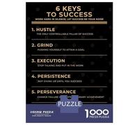 Jigsaw Puzzle for Adults 1000 Pieces The 6 Keys To Success Jigsaw for Adults Relax Games Hand Speed Race Difficult And Challenge 70x50cm/1000pcs