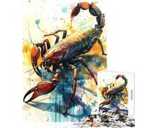 Jigsaw Puzzle for Adults 1000 Pieces The Attacking Scorpio 1000 Piece Jigsaw Home Decoration Toys Great Gifts for Games But Fun And Humorous (50x75cm)