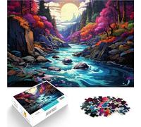 Jigsaw Puzzle for Adults 1000 Pieces The beauty of Akachiho Gorge puzzle game 26x38cm with Matching Poster and Trivia Sheet