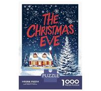 Jigsaw Puzzle for Adults 1000 Pieces The Christmas Eve House Teenager Puzzles Fun Games Analysis And Logic Difficult And Challenge 52x38cm/1000pcs