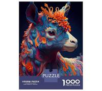 Jigsaw Puzzle for Adults 1000 Pieces The Cute Alpaca Teenager Puzzles Fun Games Staycation Kill Time for Is Ideal As A Gift 38x26cm/1000pcs