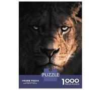 Jigsaw Puzzle for Adults 1000 Pieces The Lion in The Dark Puzzles for Adults Relax Games Pattern Assembly for Is Ideal As A Gift 52x38cm/1000pcs