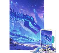 Jigsaw Puzzle for Adults 1000 Pieces The Long-Vanished Frost Dragon Educational Game Learning Educational Toys Great Gifts And Toys for The Whole Family (Size 38x26cm)