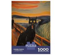 Jigsaw Puzzle for Adults 1000 Pieces The Meow Teenager Puzzles Fun Games Staycation Kill Time for Is Ideal As A Gift 38x26cm/1000pcs