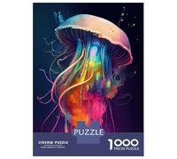 Jigsaw Puzzle for Adults 1000 Pieces The Mysterious Jellyfish 3 Jigsaws for Adults Toy Wall Decor Improve Memory for Is Ideal As A Gift 52x38cm/1000pcs