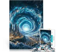Jigsaw Puzzle for Adults 1000 Pieces The Vortex City Educational Game Challenge Toy is ideal as a gift for the whole family 50x70cm
