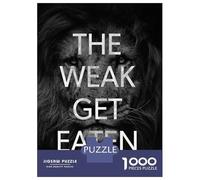 Jigsaw Puzzle for Adults 1000 Pieces The Weak Get Eaten Jigsaw Puzzle Brain Teaser Game For Family Fun Parent-child Interaction 38x26cm/1000pcs