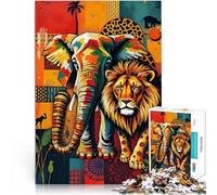 Jigsaw Puzzle for Adults 1000 Pieces The World of Beasts Familienspiel für und Künstlersammlung, Bildende Kunst75x50cm