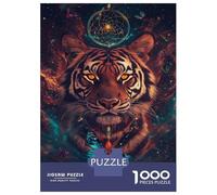 Jigsaw Puzzle for Adults 1000 Pieces Tiger's Cosmic Dream Puzzles for Adults Relax Games Pattern Assembly for Is Ideal As A Gift 52x38cm/1000pcs