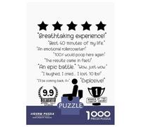 Jigsaw Puzzle for Adults 1000 Pieces Toilet Humor Review Jigsaw Puzzle Relaxing Games Wall Decoration Difficult And Challenge 38x26cm/1000pcs