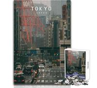 Jigsaw Puzzle for Adults 1000 Pieces Tokyo Beautiful Design Game A Work of Art Gift For Birthdays Size 38x26cm