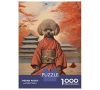 Jigsaw Puzzle for Adults 1000 Pieces Toy Poodle The Samurai Jigsaw Puzzle Brain Teaser Game Stress Reliever Birthday And Unique Gifts 70x50cm/1000pcs
