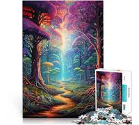 Jigsaw Puzzle for Adults 1000 Pieces Trippy Forest Stressabbau Staycation Zeit totschlagen Geschenkideen52x38cm