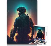 Jigsaw Puzzle for Adults 1000 Pieces Troop Leader Peaceful And Satisfying Pastime Perfect Interlock Precision Cut Toy Size 38x52cm