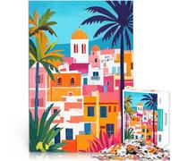 Jigsaw Puzzle for Adults 1000 Pieces Tunisia Cityscape Lernspiele Heimdekoration Heimdekoration Spielzeug50x70cm