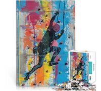 Jigsaw Puzzle for Adults 1000 Pieces Urban Wall Climb Stressabbau-Spielzeug Wanddekoration Einzigartige Geburtstags- und Weihnachtsgeschenke75x50cm