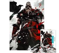 Jigsaw Puzzle for Adults 1000 Pieces Viking And The Crow Brain Teaser Game Toy Intellectual Game Great Gifts for Games Improve Memory (Size 38x52cm)