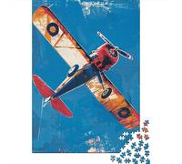 Jigsaw Puzzle for Adults 1000 Pieces Vintage Airplane Poster Art Print-2 Adult Jigsaw Puzzle Relaxing Games Wall Decoration for Is Ideal As A Gift 52x38cm/1000pcs