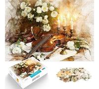 Jigsaw Puzzle for Adults 1000 Pieces Violin Oil painting Lernspiele DIY Spielzeug einzigartiges Herausforderungsspiel38x26cm