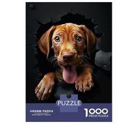 Jigsaw Puzzle for Adults 1000 Pieces, Vizsla Artwork, Creative Leisure Activity, Perfect, Precision Cut Pieces, 38x26cm/1000pcs