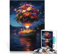 Jigsaw Puzzle for Adults 1000 Pieces Wandering in the sea of ??flowers Made of wood for and 14 years and over Home Educational Games DIY Toys Great gifts and toys。size:50x75cm/19.68x29.52inch