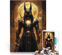 Jigsaw Puzzle for Adults 1000 Pieces Warrior Anubis Mythology Stress Reliever Staycation Kill time 26x38cm Perfect decoration for Age 14