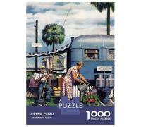 Jigsaw Puzzle for Adults 1000 Pieces Watering The Garden Jigsaw Puzzle Brain Teaser Game Stress Reliever Birthday And Unique Gifts 38x26cm/1000pcs