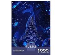 Jigsaw Puzzle for Adults 1000 Pieces Whale Shark in Starry Deep Ocean Puzzle for Adults Family Game Improve Memory Parent-child Interaction 52x38cm/1000pcs