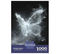 Jigsaw Puzzle for Adults 1000 Pieces White Ghost Butterfly Jigsaw Puzzle Brain Teaser Game Stress Reliever Birthday And Unique Gifts 70x50cm/1000pcs