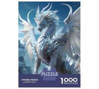 Jigsaw Puzzle for Adults 1000 Pieces White Heaven Elder Dragon Jigsaw Puzzle Brain Teaser Game Stress Reliever Birthday And Unique Gifts 38x26cm/1000pcs