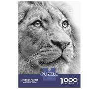 Jigsaw Puzzle for Adults 1000 Pieces White Lion Face Poster Puzzles for Adults Relax Games Pattern Assembly for Is Ideal As A Gift 70x50cm/1000pcs