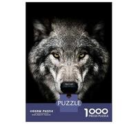 Jigsaw Puzzle for Adults 1000 Pieces Wild Angry Wolf Head Puzzles for Adults Relax Games Pattern Assembly for Is Ideal As A Gift 38x26cm/1000pcs