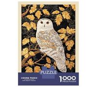 Jigsaw Puzzle for Adults 1000 Pieces William Morris Owl Forest Jigsaw Puzzle Brain Teaser Game For Family Fun Parent-child Interaction 70x50cm/1000pcs