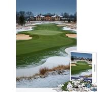 Jigsaw Puzzle for Adults 1000 Pieces Winter Golf Course Landscape Educational Toy Funny Gift for Educational Game Difficult And Challenge Size 38x52cm