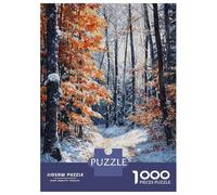 Jigsaw Puzzle for Adults 1000 Pieces Winters Path Teenager Puzzles Fun Games Staycation Kill Time for Is Ideal As A Gift 70x50cm/1000pcs
