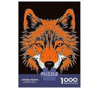 Jigsaw Puzzle for Adults 1000 Pieces Wolf Face Art Jigsaw Puzzle Relax Games Precision Cutting Parent-child Interaction 38x26cm/1000pcs