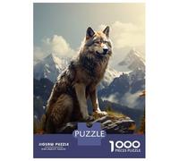 Jigsaw Puzzle for Adults 1000 Pieces Wolf Mountains Jigsaws for Adults Toy Wall Decor Improve Memory for Is Ideal As A Gift 70x50cm/1000pcs