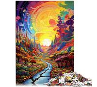 Jigsaw Puzzle for Adults 1000 Pieces yellow brick road for Puzzle Gifts 26x38cm is ideal as gifts for the whole family for teenager Age 14 Up