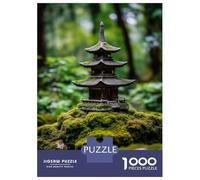 Jigsaw Puzzle for Adults 1000 Pieces Zen Japanese Pagoda Temple Jigsaw Puzzle Brain Teaser Game For Family Fun Parent-child Interaction 52x38cm/1000pcs