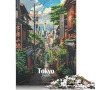 Jigsaw Puzzle for Adults 1000 Tokyo Street Scene Puzzle for Adults Woodenboard Puzzles Fun at Home Activities, Birthday Present,Travel Gifts 1000pcs (75x50cm)