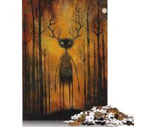 Jigsaw Puzzle for Adults 1000 Whimsical Woodlander Puzzle for Adults Woodenboard Puzzles Fun at Home Activities, Birthday Present,Travel Gifts 1000pcs (75x50cm)