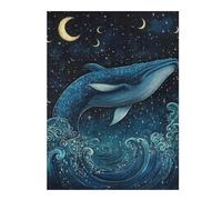 Jigsaw Puzzle for Adults 1000pcs(52x38cm) Whale Watching Under The Stars Jigsaw Puzzle Relaxing Games Improve Memory Birthday And Unique Gifts 1000pcs(52x38cm)